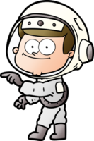 happy astronaut cartoon png