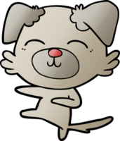 perro de dibujos animados pateando png