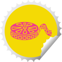 circulaire pellen sticker tekenfilm van een film haspel png