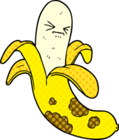 plátano podrido de dibujos animados png