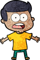 cartoon shocked man png