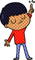 niño gruñón de dibujos animados png