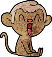 macaco rindo dos desenhos animados png