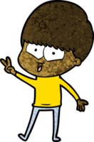 niño feliz de dibujos animados png