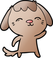 chien de dessin animé heureux png