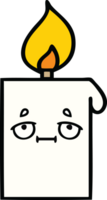 cute cartoon of a lit candle png