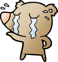 huilen beer tekenfilm karakter png