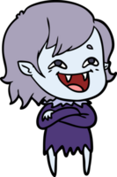 cartoon laughing vampire girl png