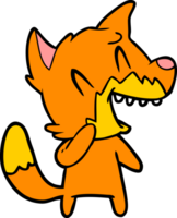 laughing fox cartoon png