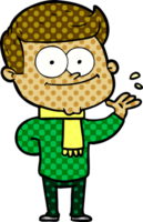 hombre feliz de dibujos animados png