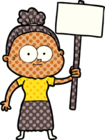 cartoon happy old woman png