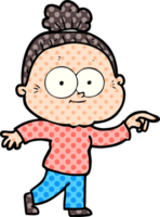 Cartoon glückliche alte Frau png