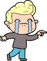 cartoon man crying png