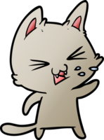 gato de dibujos animados silbando png