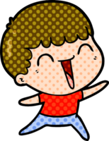 cartoon happy man laughing png