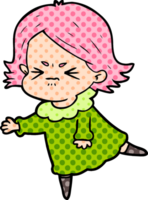 cartoon angry woman png