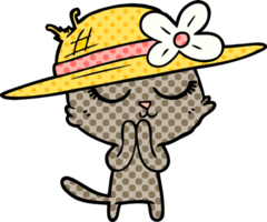 gato de dibujos animados tranquilo png