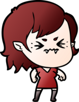 annoyed cartoon vampire girl png