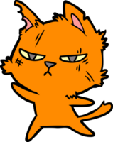 tuff tecknad serie katt png