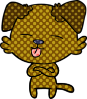 cartoon dog sticking out tongue png