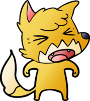 angry cartoon fox png