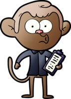 cartoon salesman monkey png