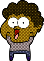 hombre feliz de dibujos animados png