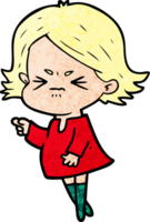 cartoon angry woman png