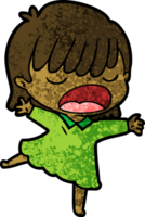 cartoon woman talking loudly png