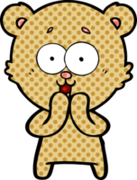 Lachender Teddybär-Cartoon png