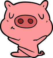 cerdo de contenido de dibujos animados png