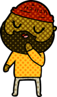 cartoon man with beard png