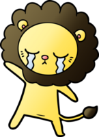 lion de dessin animé qui pleure png