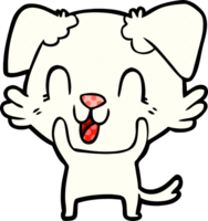 cachorro de desenho animado rindo png
