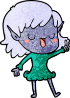 niña elfa de dibujos animados png