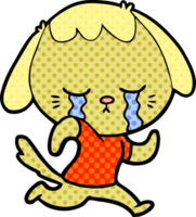 cute puppy crying cartoon png