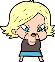 cartoon stressed woman png