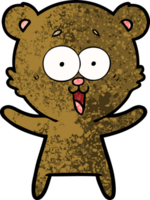 dibujos animados de oso de peluche riendo png