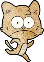 cartoon nervous cat png