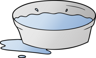 cartoon dog water bowl png