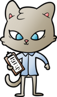 lindo gato de dibujos animados png