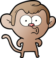 cartoon hooting monkey png