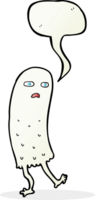 cartoon funny ghost with speech bubble png