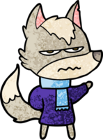 Cartoon verärgerter Wolf png