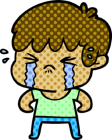 cartoon boy crying png