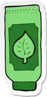 sticker of a cartoon herbal remedy png