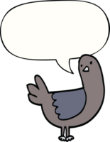 cartoon pigeon with speech bubble png