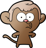 cartoon hooting monkey png