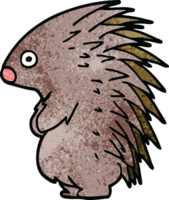 stacheliger igel des karikaturgekritzels png