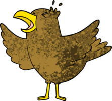 cartoon bird squawking png